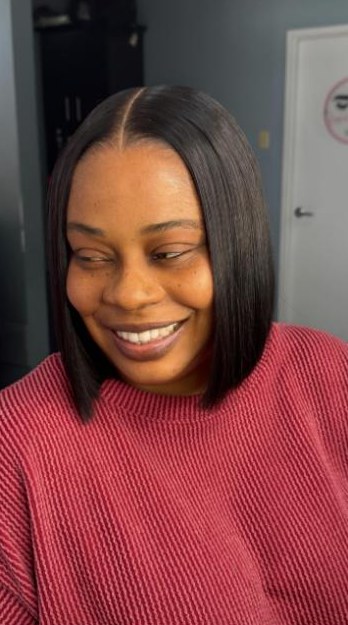 Blunt bob sew-in